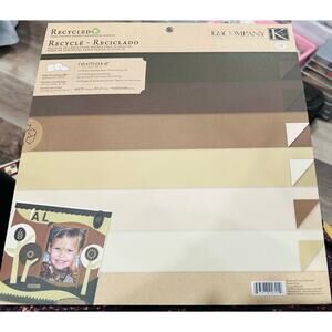 New- 12" x 12"  K&Company Recycled Paper pad